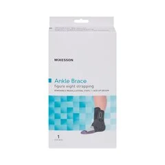 McKesson Ankle Brace Medium Lace-Up / Figure-8 Strap / Hook and Loop Closure Left or Right Foot, 1/EA - Image 3