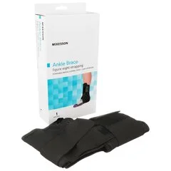McKesson Ankle Brace Medium Lace-Up / Figure-8 Strap / Hook and Loop Closure Left or Right Foot, 1/EA