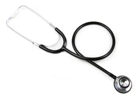 McKesson Basic Classic Stethoscope BASIC Black 1-Tube 22 Inch Tube Double Sided Chestpiece – 01-670HBKG