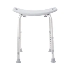 McKesson Bath Bench Without Arms, Aluminum Frame, 300 lbs. Weight Capacity, 1/EA - Image 2