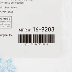 McKesson Bedside Bag 7 x 11.5 White / Blue Floral Print Polyethylene, 100 EA/BG - Image 3