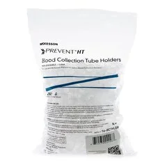 McKesson Blood Collection Tube Holder / Needle Holder Prevent HT Universal Fit, Clear, Non-Stackable, Multi-Sample 13 mm and 16 mm Blood Collection Tubes, 250/BG