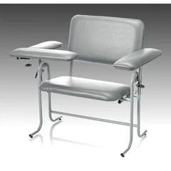 McKesson Blood Drawing Chair 1 Straight Arm / 1 Flip Up Arm Gray, 1/EA