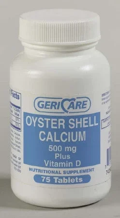 McKesson Brand Calcium with Vitamin D Supplement 500 mg Strength Tablet