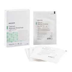 McKesson Calcium Alginate Dressing 2 x 2 Square Calcium Alginate Sterile, 10 EA/BX