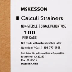 McKesson Calculi Strainer Mesh Screen, Built-in Tab, White Plastic, Disposable All 24 Hour Specimen Collectors, 25 EA/BG, 4BG/CS - Image 4
