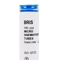 McKesson Capillary Blood Collection Tube Micro-hematocrit Plain 1.1 X 75 mm 75 -µL Blue Stripe Without Closure Glass Tube, 1000/BX - Image 4