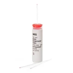 McKesson Capillary Blood Collection Tube Micro-hematocrit Sodium Heparin Additive 1.1 X 75 mm 75 -µL Red Stripe Without Closure Glass Tube, 1000/BX