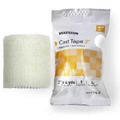 McKesson Cast Tape 2 x 12 Foot Fiberglass White, 10 EA/BX
