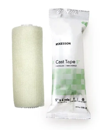 McKesson Cast Tape Fiberglass White, 5 Inch X 12 Foot – 10 Per Box