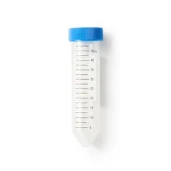 McKesson Centrifuge Tube Conical Bottom Plain 30 X 115 mm 50 mL Blue Screw Cap Polypropylene Tube, 25/PK - Image 2