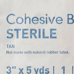 McKesson Cohesive Bandage 3″ x 5 Yard Standard Compression Self-adherent Closure Tan Sterile, 1/EA - Image 2