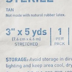 McKesson Cohesive Bandage 3″ x 5 Yard Standard Compression Self-adherent Closure Tan Sterile, 1/EA - Image 3