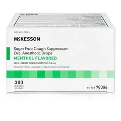 McKesson Cold and Cough Relief Brand 7.6 mg Strength Lozenge 300 per Box, 300/BX - Image 3