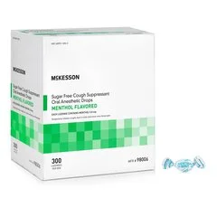 McKesson Cold and Cough Relief Brand 7.6 mg Strength Lozenge 300 per Box, 300/BX