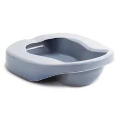 McKesson Contoured Bedpan Gray 84 oz. / 2484 mL, 6/CS - Image 2