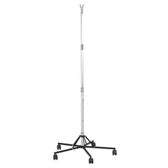McKesson Disposable IV Stand Floor Stand 2-Hook 5 Caster Plastic Base, 6/CS