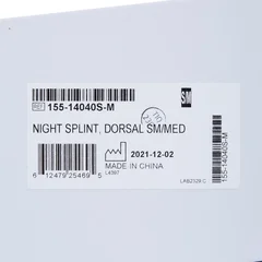McKesson Dorsal Night Splint Small / Medium Hook and Loop Closure Male 4 to 8-1/2 / Female 5 to 9-1/2 Left or Right Foot, 1/EA - Image 4