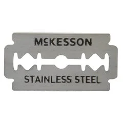 McKesson Double Edged Razor Blade Stainless Steel, Coated, Nonsterile, Disposable, 1000/CS - Image 3