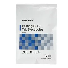 McKesson ECG Tab Electrode Resting Non-Radiolucent Vinyl Material 10 per Pack, 1/PK - Image 3