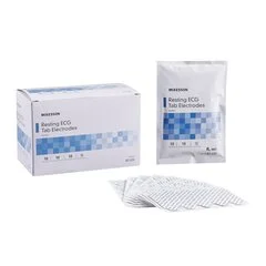 McKesson ECG Tab Electrode Resting Non-Radiolucent Vinyl Material 10 per Pack, 1/PK