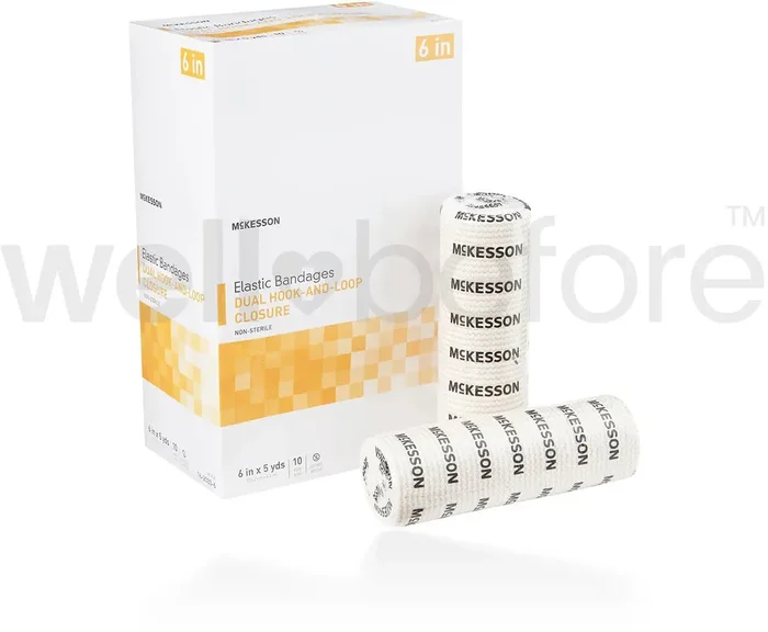 McKesson Elastic Bandages Dual Hook-and-Loop Closure
