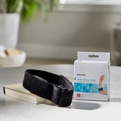McKesson Elbow Support Strap, One Size Fits Most, Hook and Loop with D Ring, Tennis/Golf, Left or Right Elbow, Up to 18 Circumference, Black - Image 3