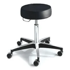 McKesson Exam Stool Backless Pneumatic Height Adjustment 5 Casters Black, 1/EA