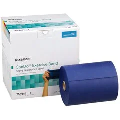 McKesson Exercise Resistance Band Blue 5″ x 25 Yard Heavy Resistance, 1/EA