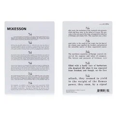 McKesson Eye Chart 12 Measurement Jaeger Test, 1/EA