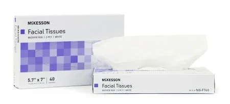 McKesson Facial Tissue White 5-7/10 X 7 Inch -800 Per Case