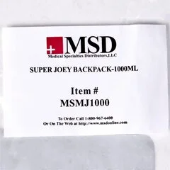 McKesson Feeding Pump Backpack, Black, Pump Pocket, Outside View Window, Solution Wrap, Support Straps, 1/EA - Image 3