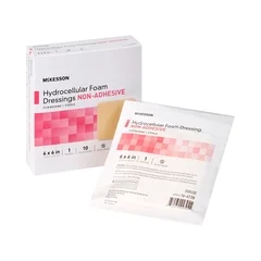 McKesson Foam Dressing 6 x 6″ Square Non-Adhesive without Border Sterile, 100 EA/CS