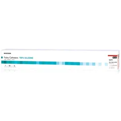 McKesson Foley Catheter 2-Way Standard Tip 30 cc Balloon 18 Fr. Silicone, 10/BX
