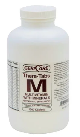 McKesson Geri-Care Multivitamin Supplement with Minerals Caplet 1000 per Bottle – 621-10-GCP