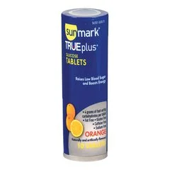 McKesson Glucose sunmark® TRUEplus™ 10 per Bottle Tablet Orange, 10/TU, 6TU/CT