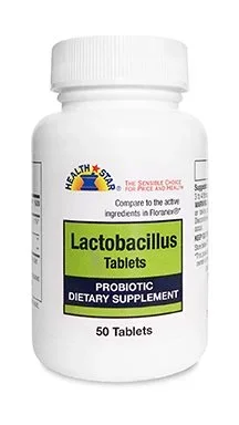 McKesson Health Star Probiotic Dietary Supplement 50 per Bottle Tablet – 870-05-GCP