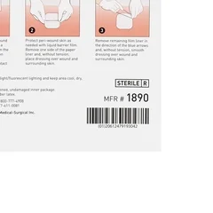 McKesson Hydrocolloid Dressing 6 x 6″ Square Sterile, 100 EA/CS - Image 3