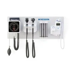 McKesson Integrated Wall System Ophthalmoscope / Otoscope / BP Aneroid / Specula Dispenser / Thermometer / Transformer, 1/EA