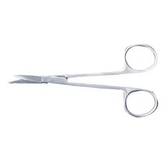 McKesson Iris Scissors 4-1/8 Inch Office Grade Stainless Steel Finger Ring Handle Sharp Tip / Sharp Tip, 1/EA
