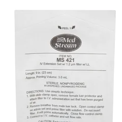 McKesson IV Extension Set McKesson 9 Inch Tubing Without Ports 3 mL Priming Volume DEHP-Free, 1/EA - Image 3