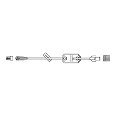 McKesson IV Extension Set McKesson 9 Inch Tubing Without Ports 3 mL Priming Volume DEHP-Free, 1/EA