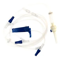 McKesson IV Pump Set 10 Drops / mL Drip Rate 110 Inch Tubing 3 Ports, 50/BX