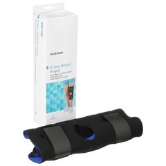 McKesson Knee Brace Medium Wraparound / Hook and Loop Straps with D-Rings 18 to 20-1/2 Circumference Left or Right Knee, 1/EA - Image 4