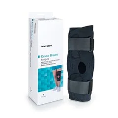 McKesson Knee Brace Medium Wraparound / Hook and Loop Straps with D-Rings 18 to 20-1/2 Circumference Left or Right Knee, 1/EA