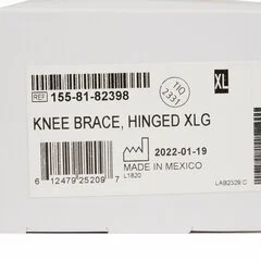 McKesson Knee Brace x-Large Wraparound / Hook and Loop Straps with D-Rings 23 to 25-1/2 Circumference Left or Right Knee, 1/EA - Image 2