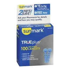 McKesson Lancet sunmark® TRUEplus® Twist Top Lancet Needle 28 Gauge Twist Top, 100/BX