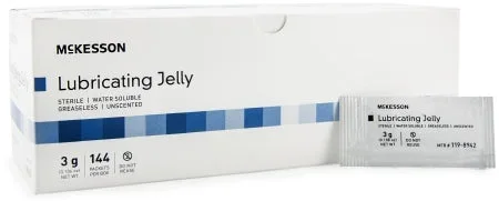 McKesson Lubricating Jelly 3 Gram – Box of 144