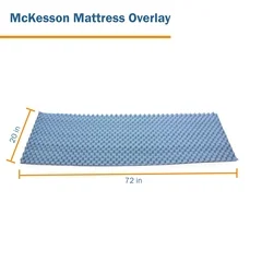 McKesson Mattress Overlay McKesson Convoluted Foam 72 L X 20 W X 2 H Inch - Image 2