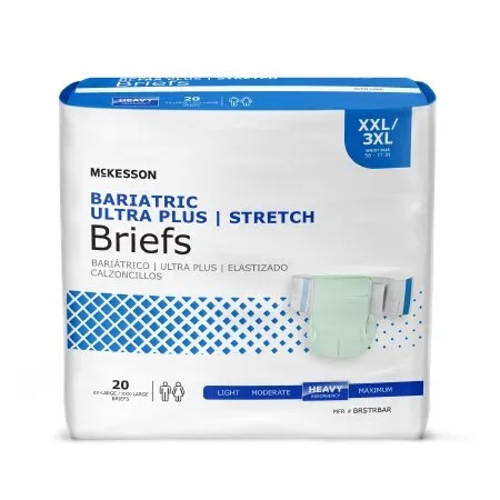 McKesson McKesson Adult Incontinent Brief Tab Closure 2X-Large / 3X-Large Disposable Heavy Absorbency – BRSTRBAR